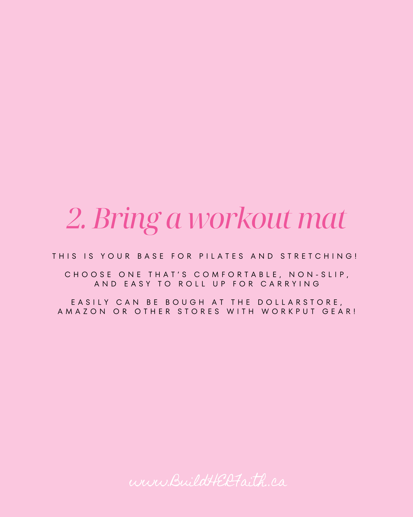 FAITH & FITNESS: Bible Study & Pilates Event