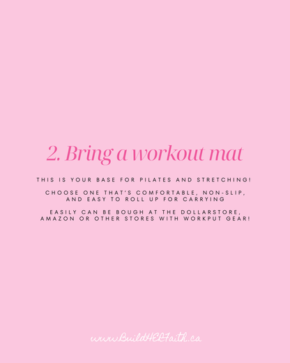 FAITH & FITNESS: Bible Study & Pilates Event