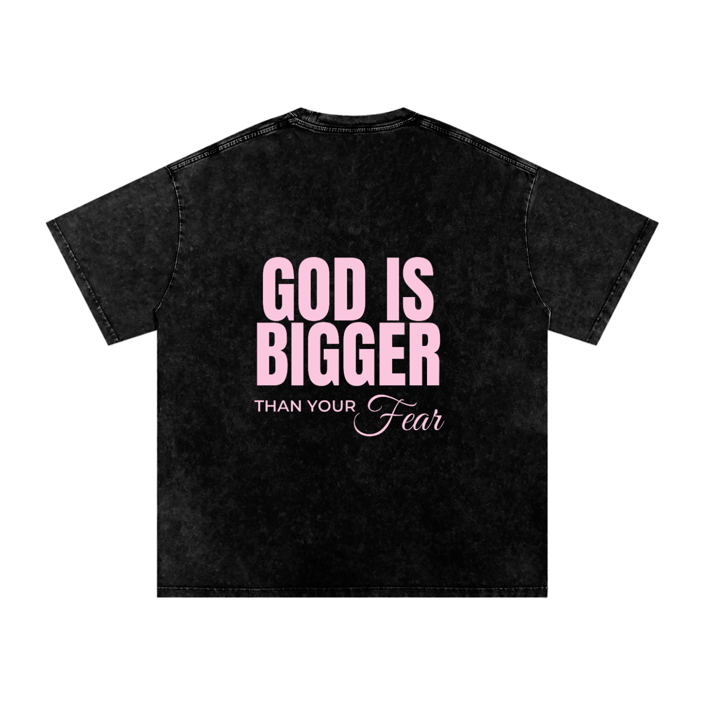 Snow Washed Oversized Cotton T-Shirt